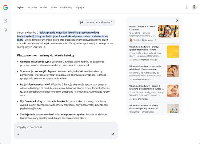 Beauty w AI Mode 202511