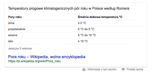 Przykład tabeli we fragmentach z odpowiedzią