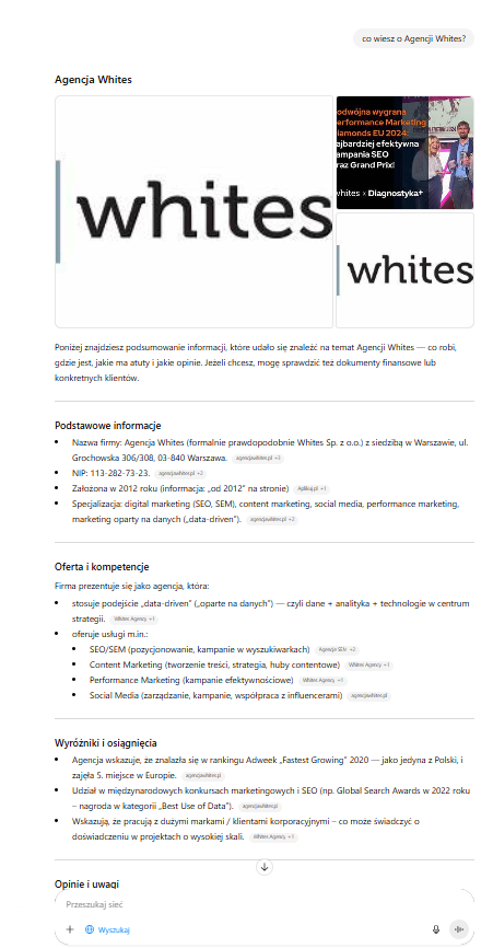 agencja whites w llm