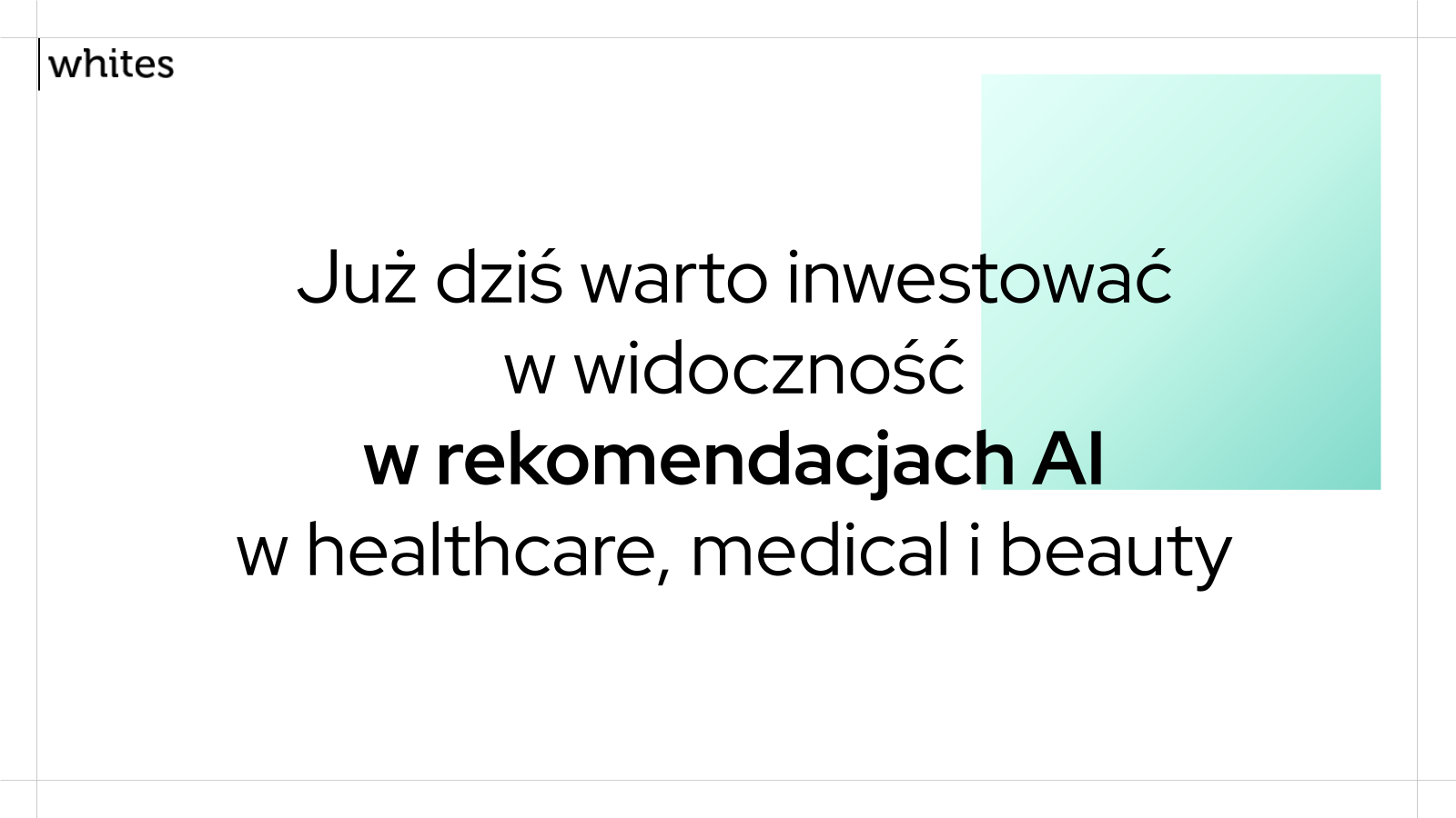 Wnioski - inwestuj w widoczność AI w healthcare i beauty